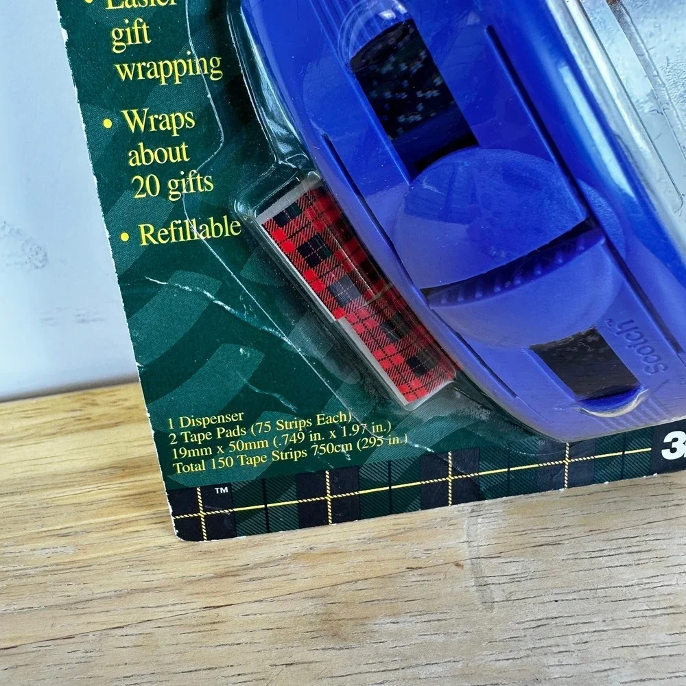 Scotch Pop-up Tape Strip‎ Dispenser Hand Wearable Vintage 1997 Refillable 3M